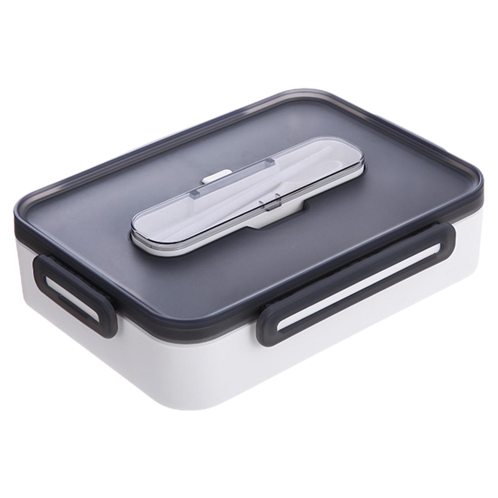 

Нержавеющая сталь ланч-бокс Bento для школьников, офисных работников, 3 отделения, микроволновая печь, подогрев, контейнер для обеда, ящик для хранения еды белый