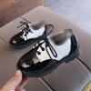 New children's leather shoes, student performance shoes, lace-up fashion girls' patent leather single shoes, children's shoes, boys' leather shoes