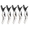 5 Pcs Professional Styling Hairpins NonSlip Plain Hair Sectioning Clips Hair Cutting Clips(Black White )