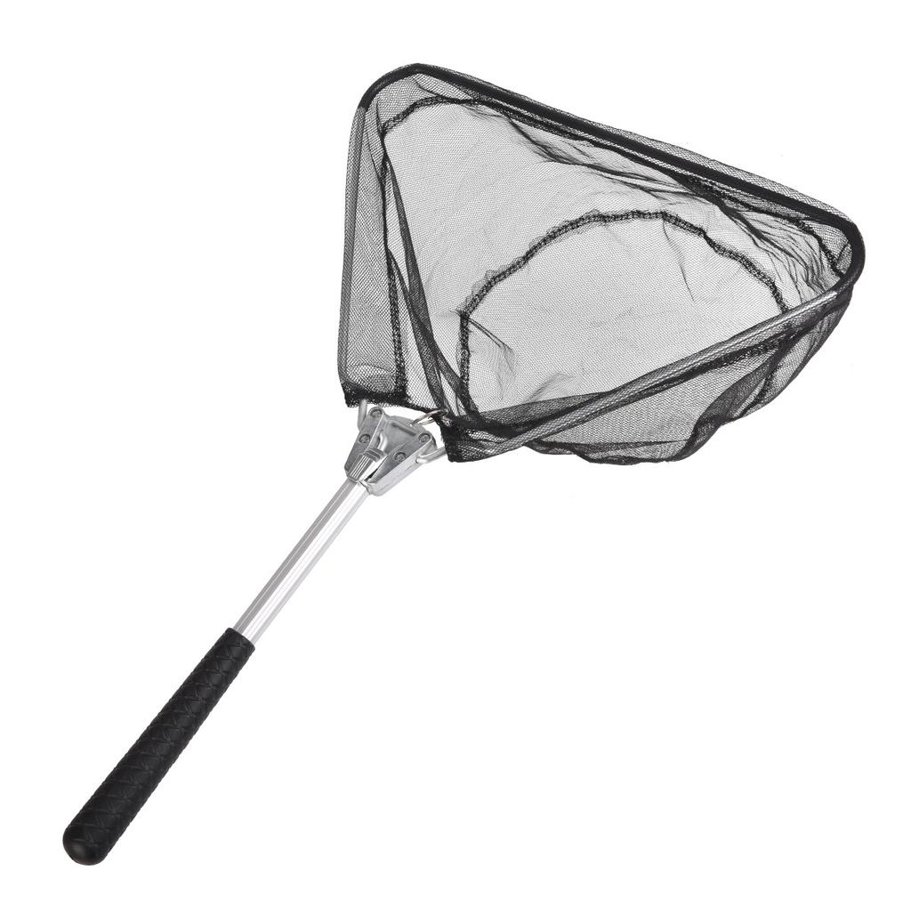 50cm Folding Fishing Brail Net Telescopic Fishing Landing Net Scoop Net Mini Stainless Steel Manual Fishing Brail Net