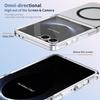 HD Transparent Magnetic Case For Samsung Galaxy Z Flip 8 7 6 5 4 Crystal Clear Cover With Clear Tempered Glass Screen Protector