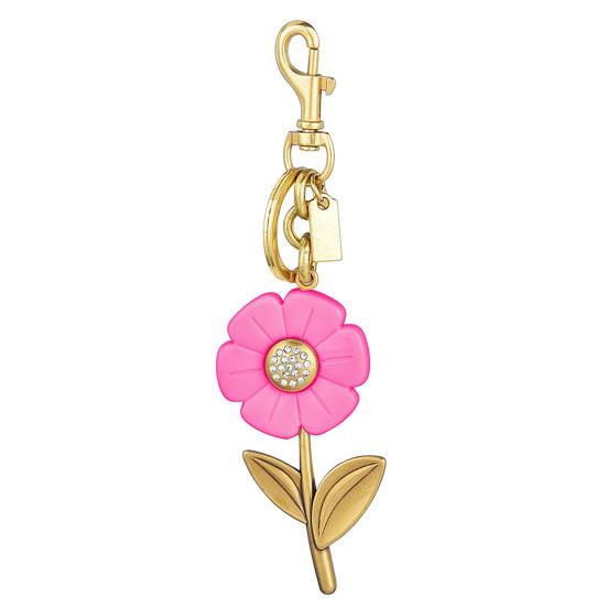 Keychain Pendant Sparkling Rhinestones Inlaid Flower Shape Key Chain with Lobster Clasp Hanging Design Keyring Backpack Accessory