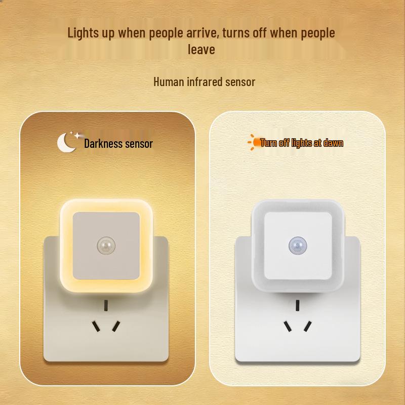Smart LED Plug-in Night Light for Kids and Hallways