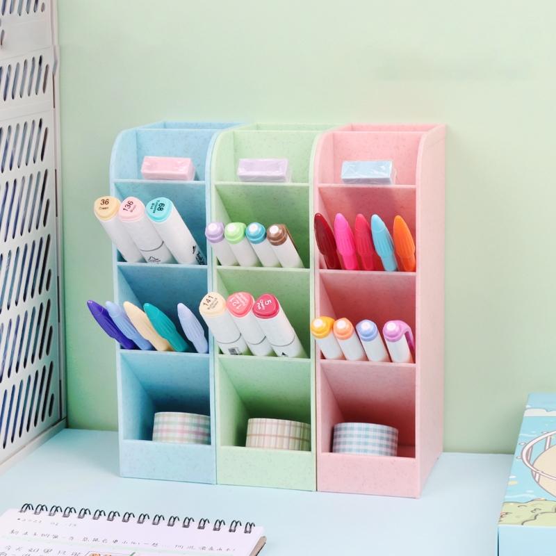 Office Pen Holder Pencil Holder Cup Paint Brush Organizer Cosmetic Organizer Box