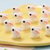 Abstract Bunny White Ceramic Cartoon Beads Handmade Material Jewelry Accessories