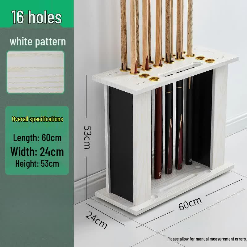 JINGGENG Floor-Standing 16-Hole Billiard Cue Rack