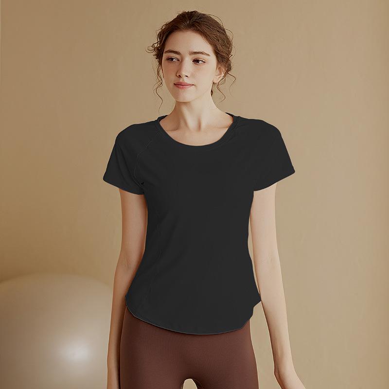 Women's High-End Quick-Dry Running T-Shirt - Slim Fit Yoga & Pilates Short Sleeve