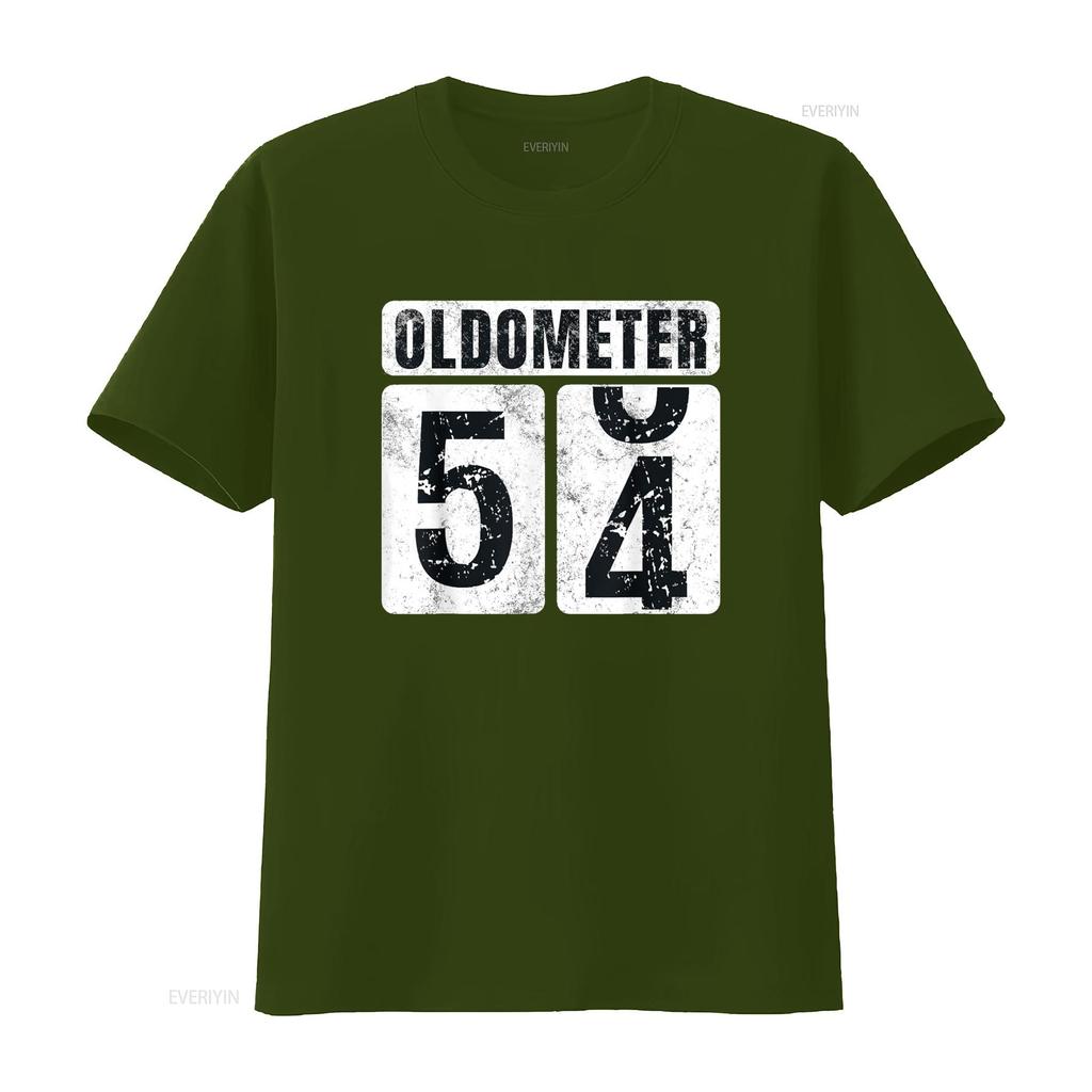 Oldometer 54 T Shirt Vintage Funny 54th Birthday Idea vintage Washed graphic homme designer clothes Casual Stretched Breathable