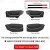 For New Tesla Model YL 2026 Door Side Storage Box Full-Cover Front And Rear Interior Storage Box Car Trunk  Trash Can Cup Holder