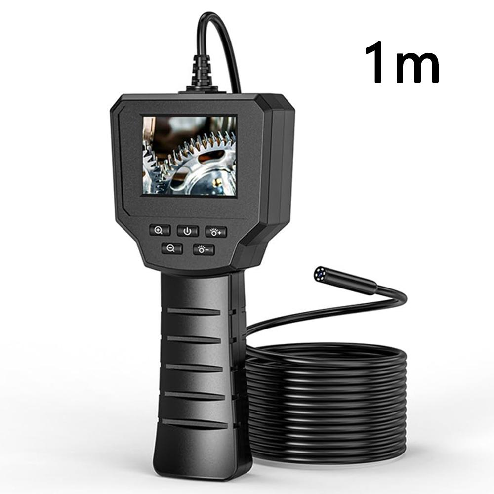 

128A 1m Hard Wire 2.4 inch Screen Inspection Endoscope 8mm Camera Lens Industrial Borescope Type A