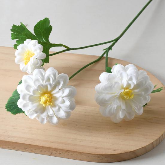 Künstliche Chrysanthemenblume Langer Stiel Realistischer Künstlicher Calendula Blumenstrauß für Vase