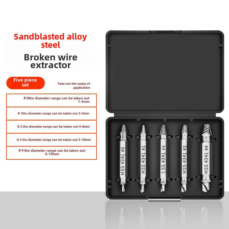 Grenzüberschreitender Doppelkopf-Schraubenausdreher aus Schnellarbeitsstahl 4341 für Drahtbruch und Gleitschrauben