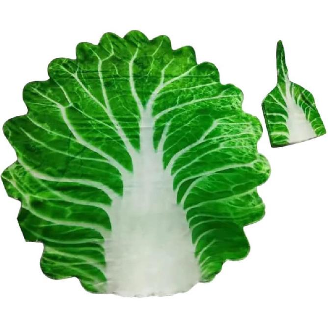 Baby Swaddle Blanket Cabbage Photo Blankets with Hat Infant Swaddle Wrap Unisex Blankets Memory Photography Background Props for Newborn Toddler