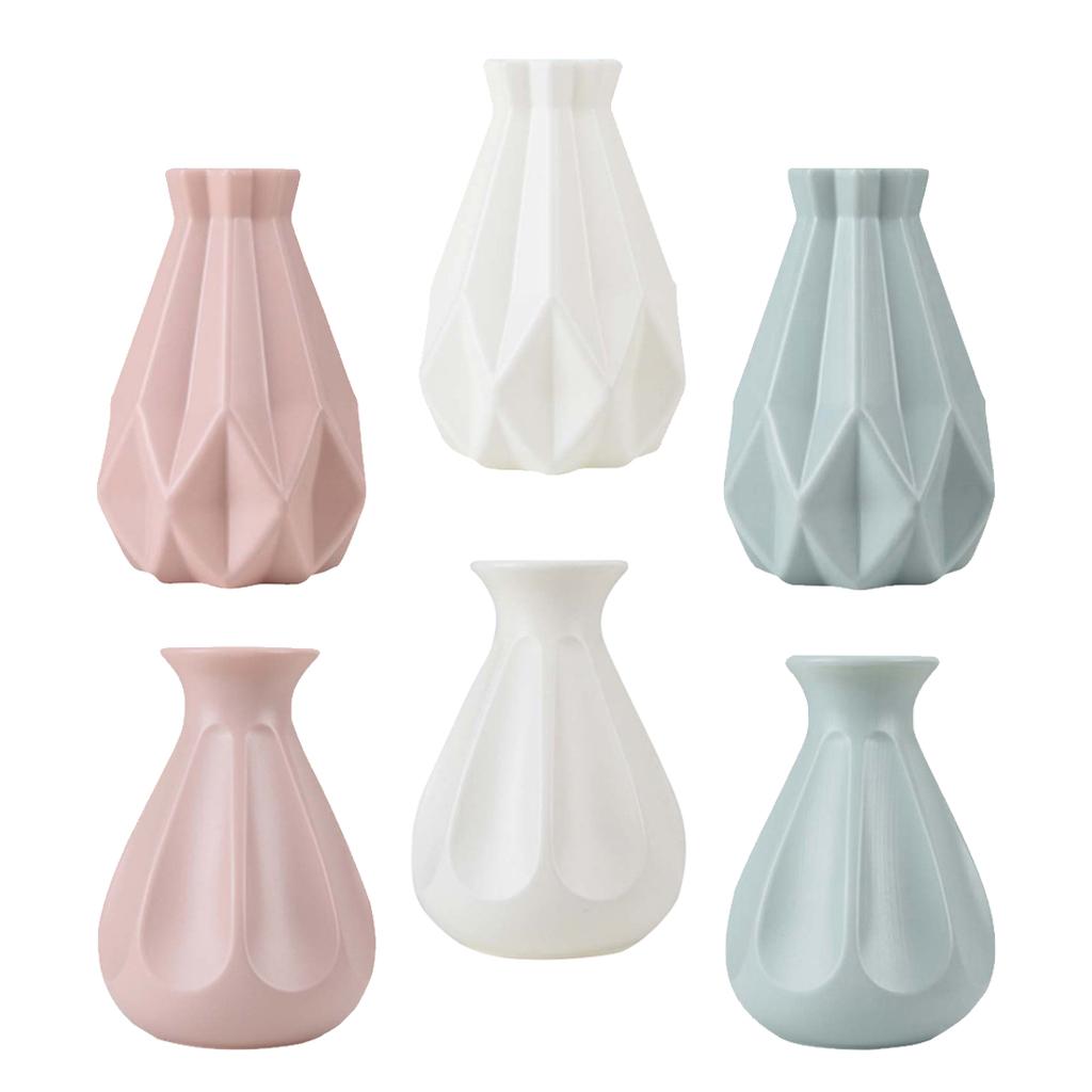 Bud Flower Vases Decorative Plastic Vase Tabletop Ceterpieces For Home Decor