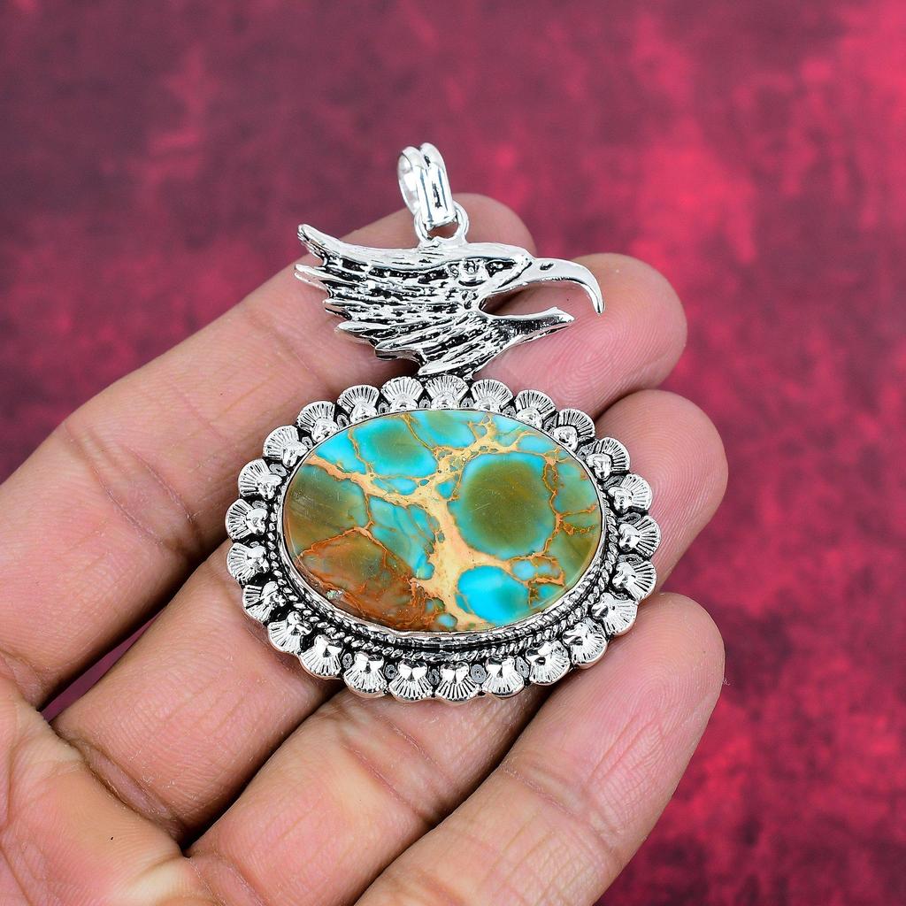 Sediment Pendant, 925 Solid Sterling Silver Gemstone Jewelry, Handmade Pendant, For Thanksgiving