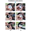 Car Blind Spot Rear View Mirror Wide Angle 360 Degree Adjustable Small Round Mirror Car Reverse Auxiliary Rearview Convex Mirror