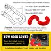 Front Tow Hook Cover 2007-2024 Chevrolet Silverado 1500 Tow Hitch Cover Fits 2007-2024 Chevrolet Silverado 1500 Accessories (Red)