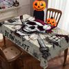 Halloween Rectangle Table Cloth Pirate Skull Crossbones Old Map Print Tablecloth Halloween Party Indoor Outdoor Table Decor