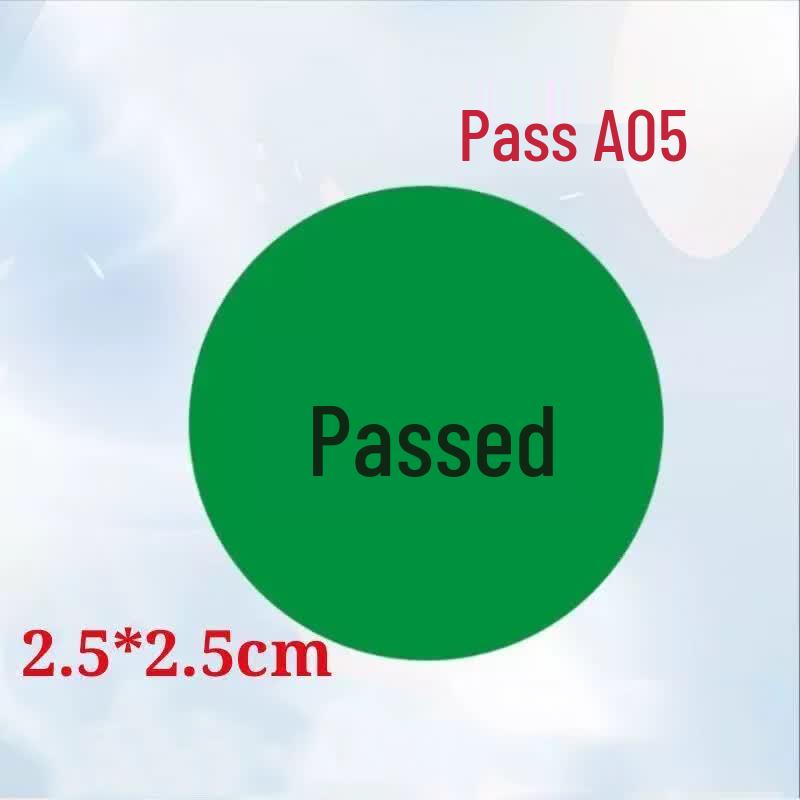 Miaojiayi Round Green Quality Inspection Sticker Labels