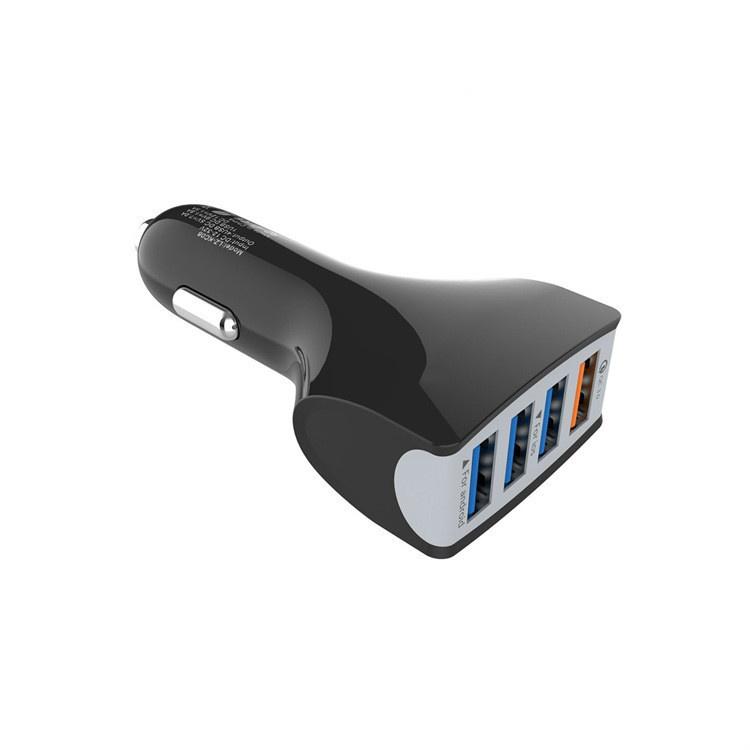 

Автомобильное зарядное устройство Quick Charge 3.0 QC3.0 4 порта Быстрая зарядка Автомобильное зарядное устройство для мобильного телефона Автомобильное зарядное устройство для мобильного телефона чёрный