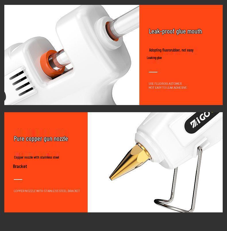 Compact Hot Melt Glue Gun for Students & Household Projects