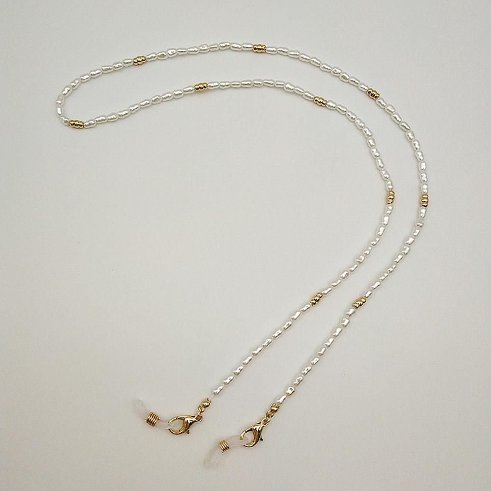 Women Eyewear Jewelry Metal Men Reading Glasses Chain Face Mask Necklace Glasses Clips Pearl Chain