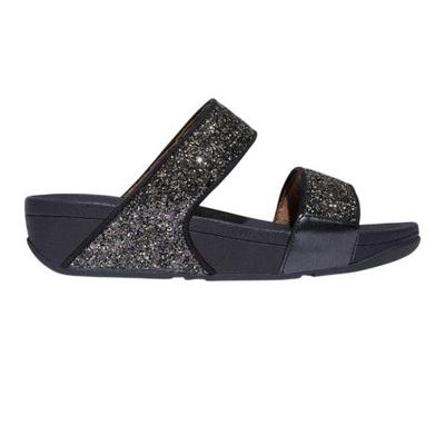 FitFlop Womens/Ladies Lulu Glitter Standard Wedge Sliders