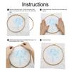 Embroidery Hoop Embroidery Frame Ring Set of 4 Wood Adjustable Sewing Hoops Frames for Art Craft and Wall Decoration