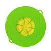2 Pezzi Tappo Anti-Sversamento Copri Pentola Protezione Anti-Trabocco Tappo in Silicone per Pentola Schermature Anti-Schizzi Strumento da Cucina Multifunzione Verde