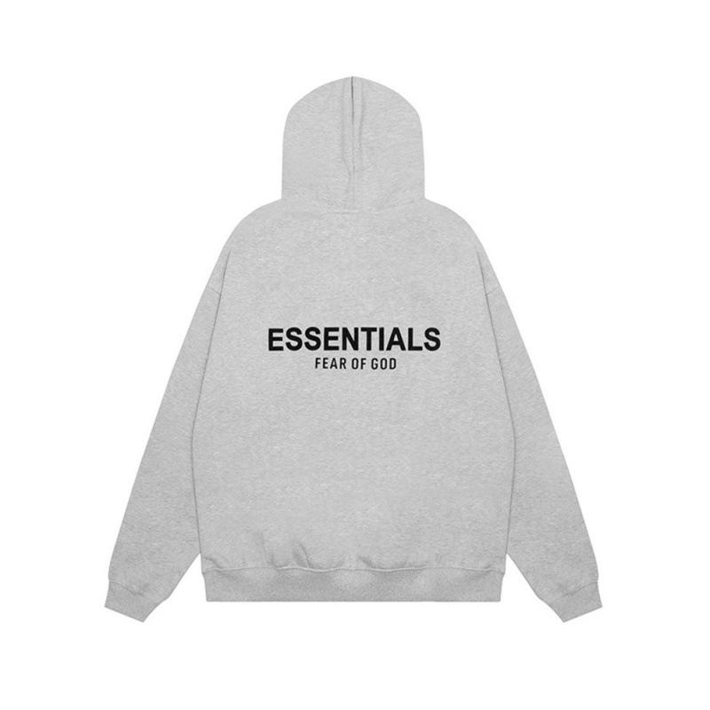 FOG Men's Plus Velvet Hoodie, Double Stitched, Trendy American Brand, Heat Transfer ESSENTIALS, Loose Fit Couple Jacket F