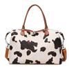 High-value Luggage Bag, Large-capacity Short-distance Milk Leopard Print Messenger Bag, Outdoor Sports Fitness Bag.