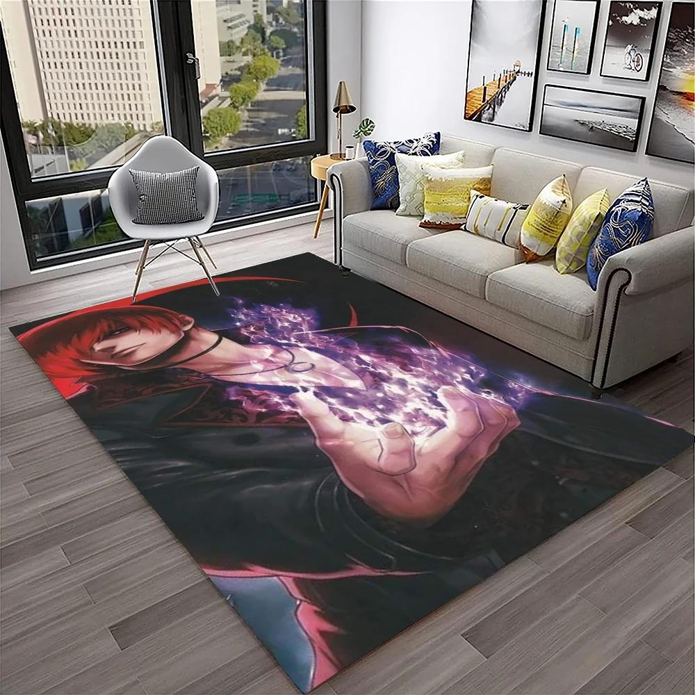 3D Retro Game King of Fighters Gamer Carpet Rug for Home Living Room Bedroom Sofa Doormat Decor,kids Area Rug Non-slip Floor Mat