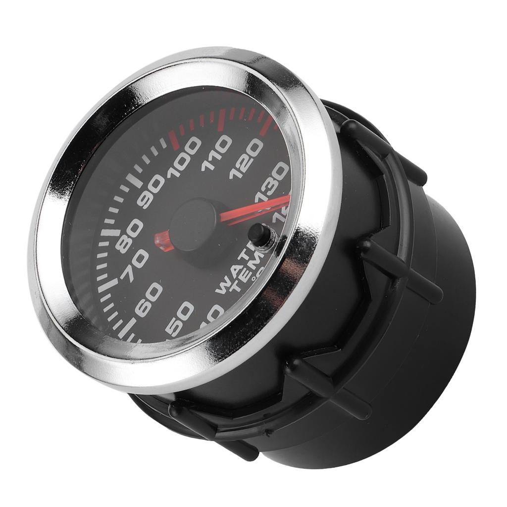 Water Temp Gauge Temperature Meter 7 Color LED Display 52mm 12V W/Sensor 40-140℃ Water Temp Sensor Gauge