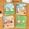 Cute Cartoon Dog Side-Flip Mini Notebook: Portable Pocket Diary for Students & Office