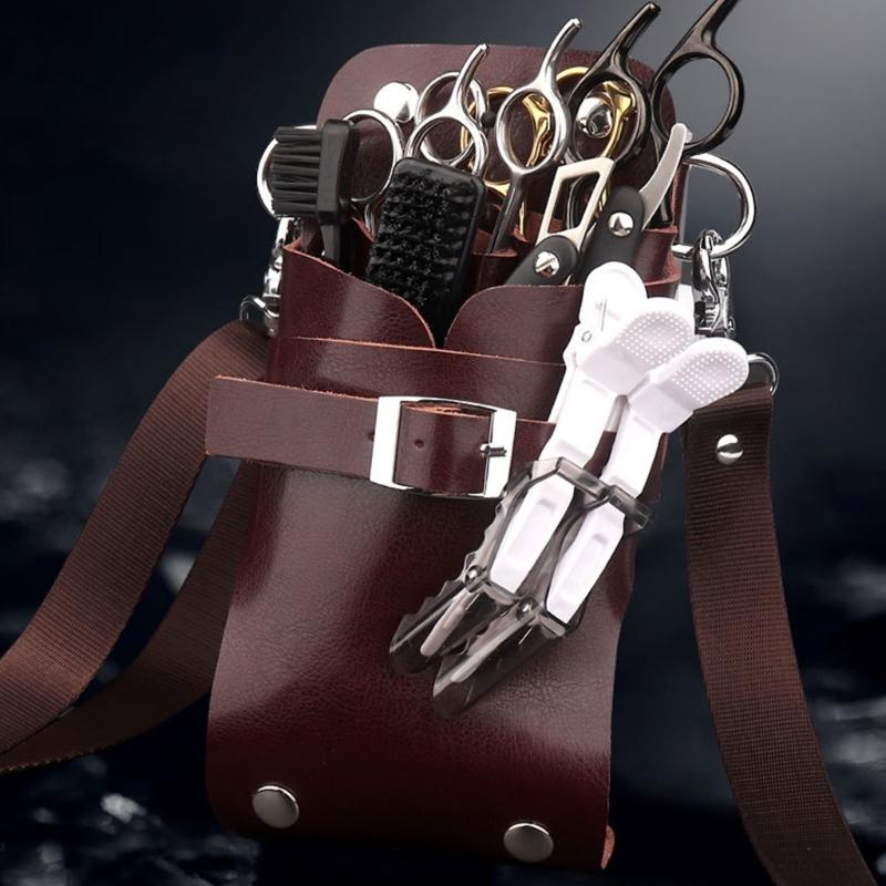 Hairdressing Tool Pouch Pet Clipers Holsters Adjustable Waist Belt Scissors Holder Case Detachable Pet Stylist Tools Bag
