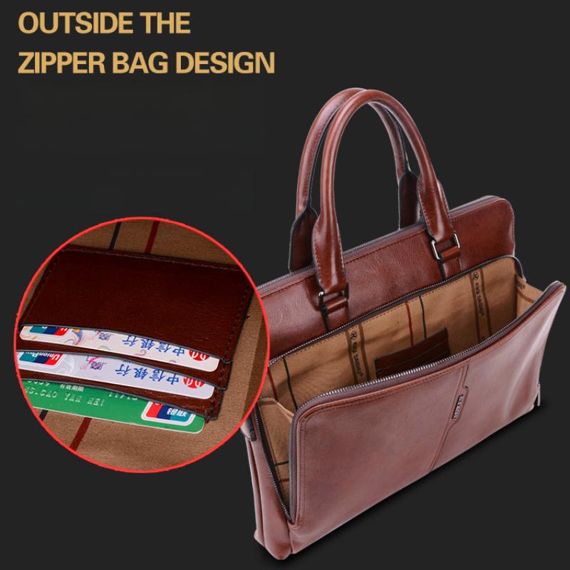 Men's Diagonal Handbag Horizontal Casual Briefcase Business Computer Bag