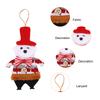 Christmas Window Display Bag Pendants Cartoon Doll Party Twill Design Xmas Atmosphere Mini Pendant Home Decoration Various Styles