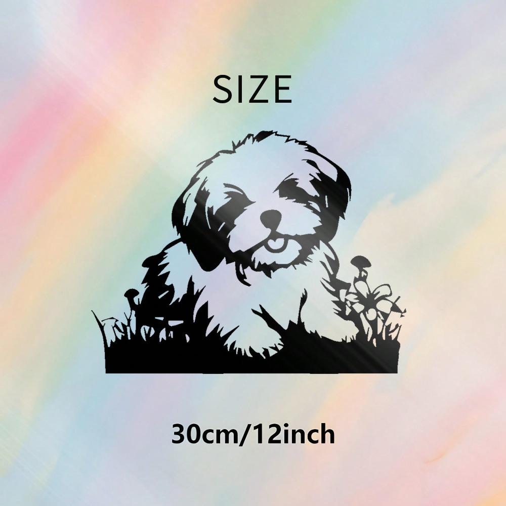 Large Black Laser Cut Iron Dog Wall Art Durable Modern Home Office Decor TY-100772