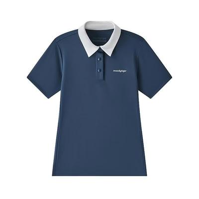 Moodytiger Girls' Lightweight Breathable Short-Sleeve Polo Shirt
