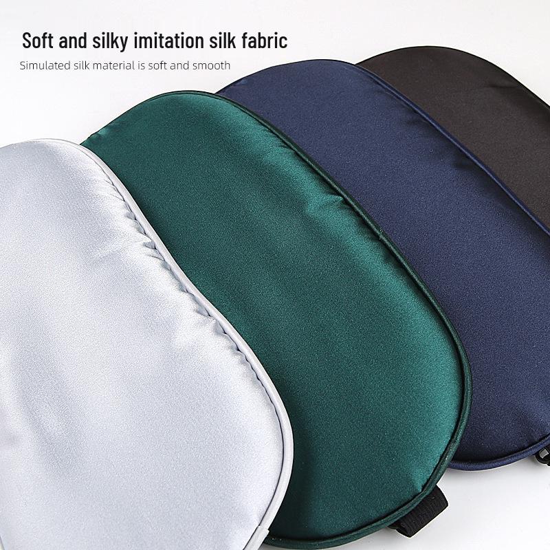 Silk Blackout Ice Pack Eye Mask: Double-Sided, Breathable, Perfect for Travel and Sleep
