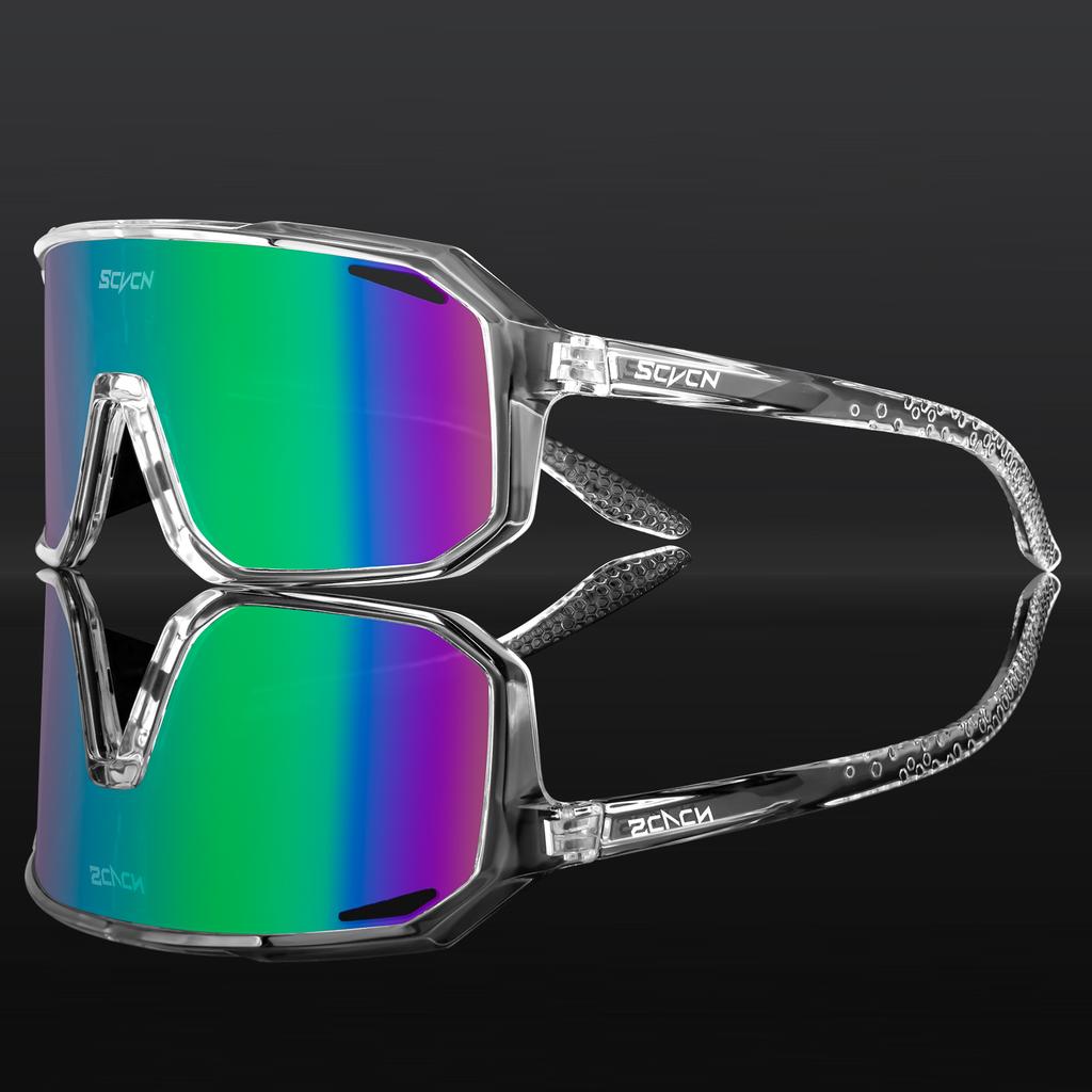 SCVCN Mountaineering Glasses Cycling Glasses Fashion Sunglasses for Men MTB Bike Bicycle Eyewear Sports UV400 Hunting Driving