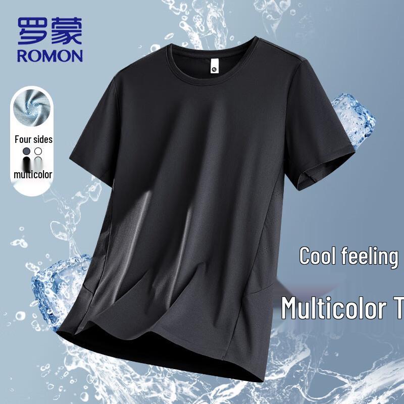 ROMON Men s Quick-Dry Ice Silk T-Shirt 8XL