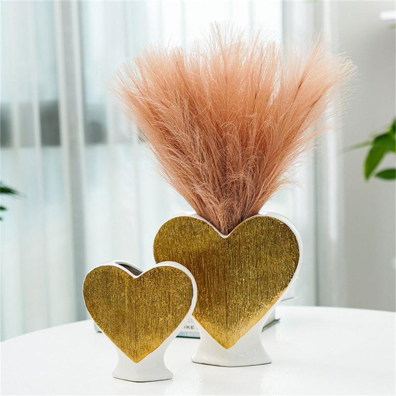 Flower Vase Heart Shaped Flower Pots Unique Decorative Vase for Home Wedding Valentines Day Gift Desktop Living Room