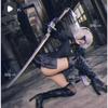 Anime Nier Automata Cosplay 9S Yorha 2B Cosplay Suit Male Women Outfit Wig Disguise Costume Plus Size Fancy Party Black Dress