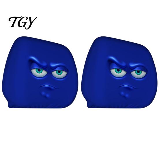 Unique Horror Graphic Accessories Car Headrest Cover, Funny Cartoon Print, Stretchy Seat Protector, Auto Interior Decoration for Cars SUVs Quick
