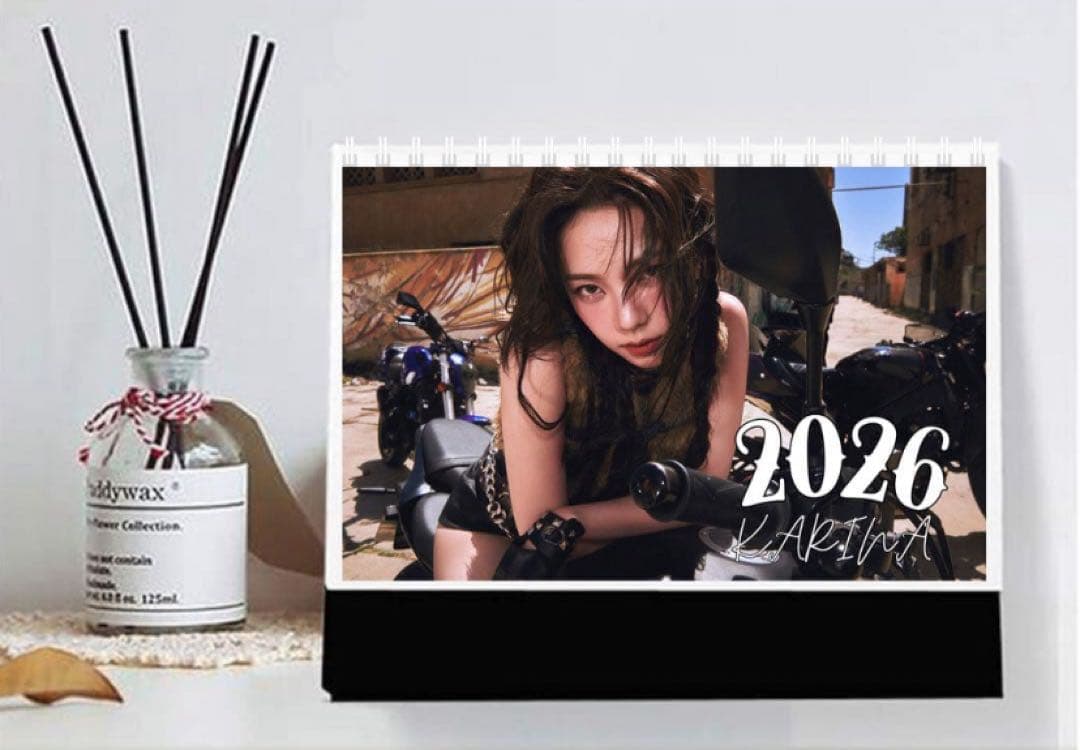 [USED] aespa Karina 2026 Desk Calendar Korean Goods Photo
