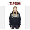 Rhude Vintage Letter Print Heavyweight Hoodie Men Women Loose Fit Streetwear Winter Long Sleeve Top