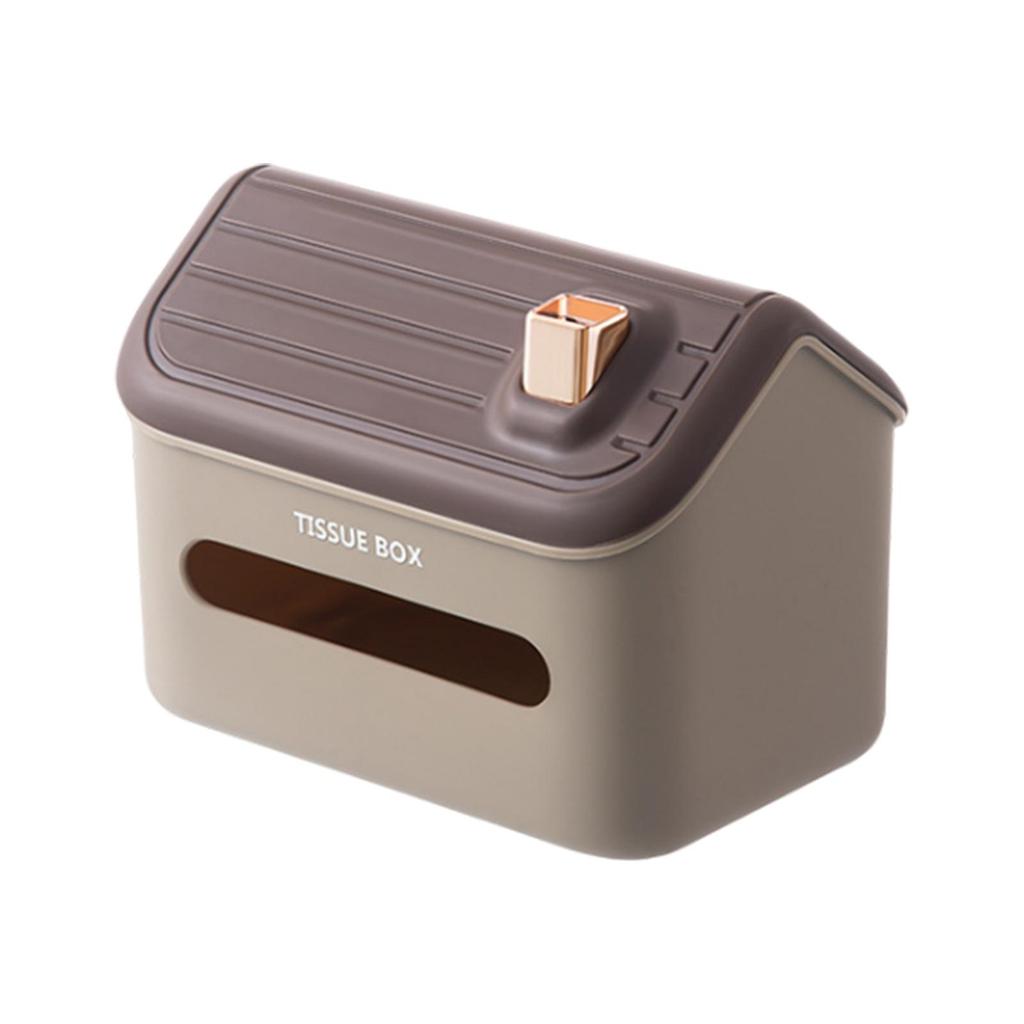 House Shaped Tissue Box Cover Paper Container Case with Nonslip Bottom Modern Durable Sheet