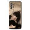 1 Stück Süße Schwarz-Weiß-Katze Handyhülle Für Samsung S25,S24,S21,S22,S23,S30,Ultra,S20,Plus,Fe,Lite,Note,10,9,5G Schwarze Hülle