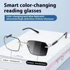 Multi Functional Reading Glasses +1.0 +1.5 +2.0 +2.5 +3.0 +3.5 +4.0Photochromic HD Anti Blue Light Anti Fatigue Reading Glasses